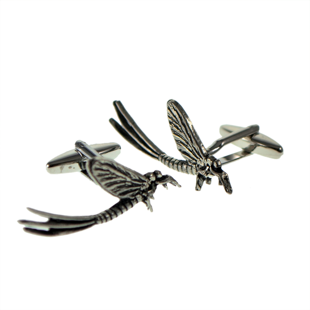 English Made Mayfly Pewter Cufflinks
