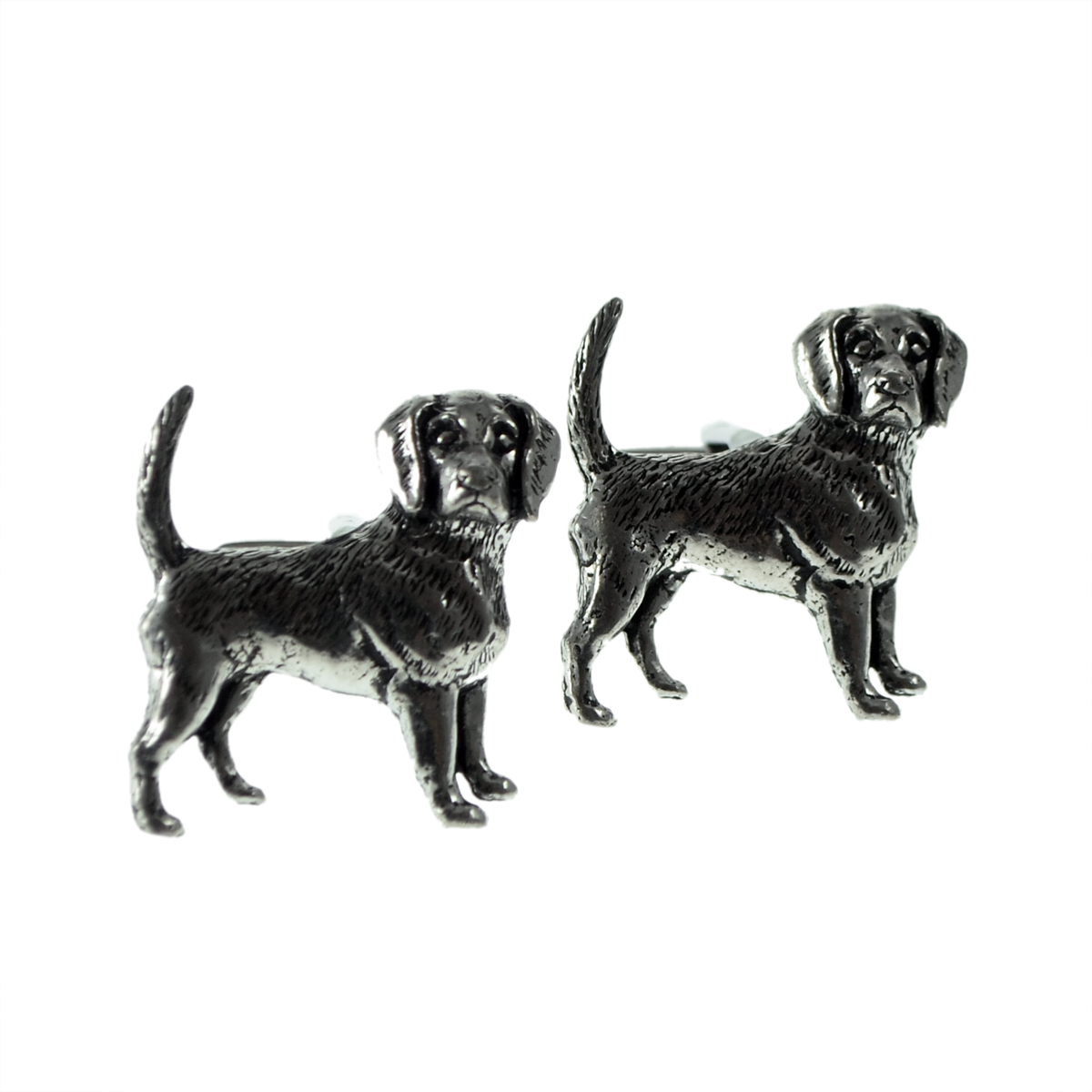 English Made Beagle Pewter Cufflinks
