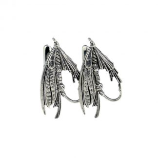 English Made Fishing Fly Pewter Cufflinks