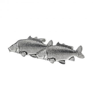 English Made Common Carp Pewter Cufflinks
