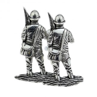 English Made Fisherman Pewter Cufflinks