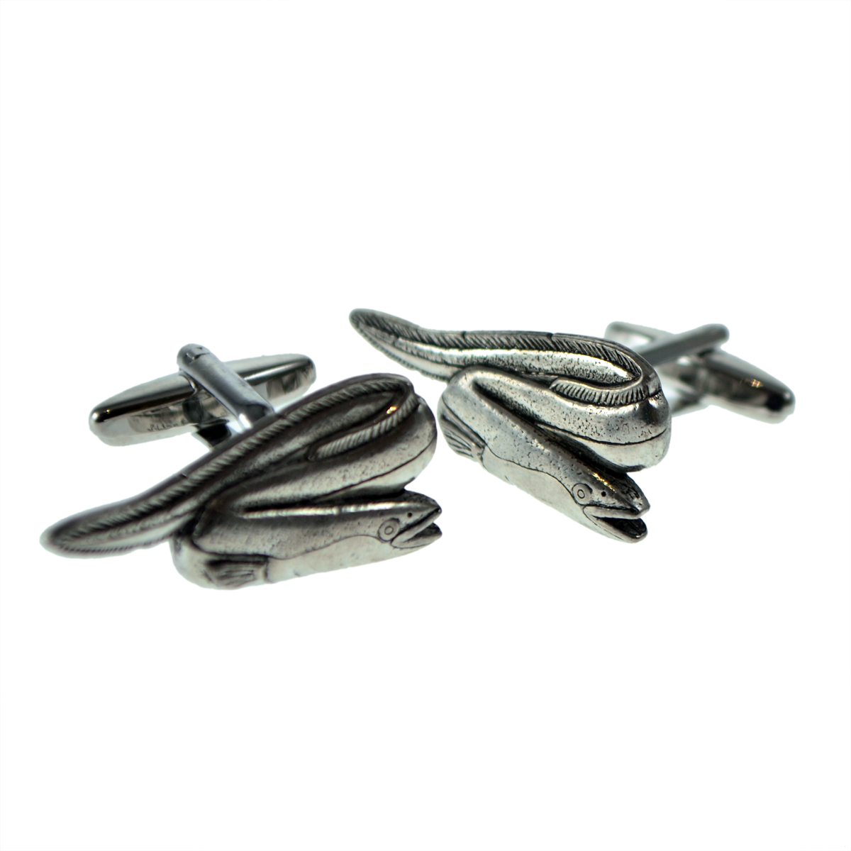 English Made Eel Pewter Cufflinks