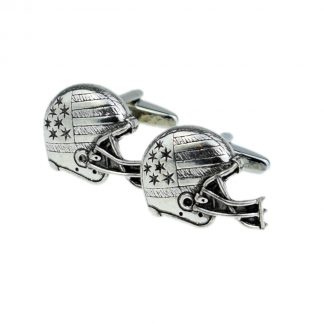 English Made American Football Helmet Pewter Cufflinks