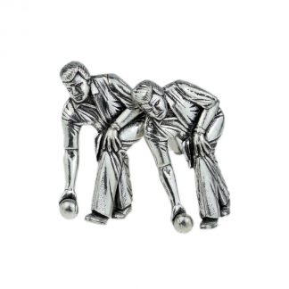 English Made Bowls Theme Pewter Cufflinks