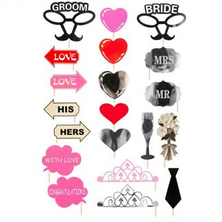 Pack of 20 Wedding Photo Props