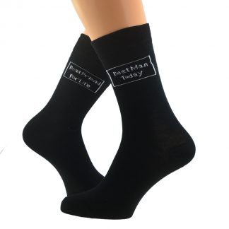 Best Man Today Best Friend For Life Wedding Socks
