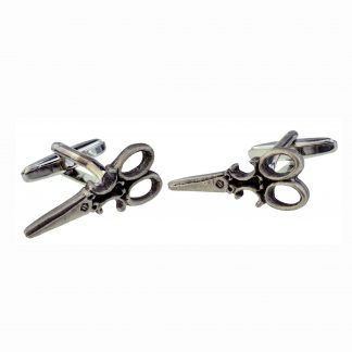 English Made Pewter Scissors Barbers Hairdressers Dressmakers Cufflinks