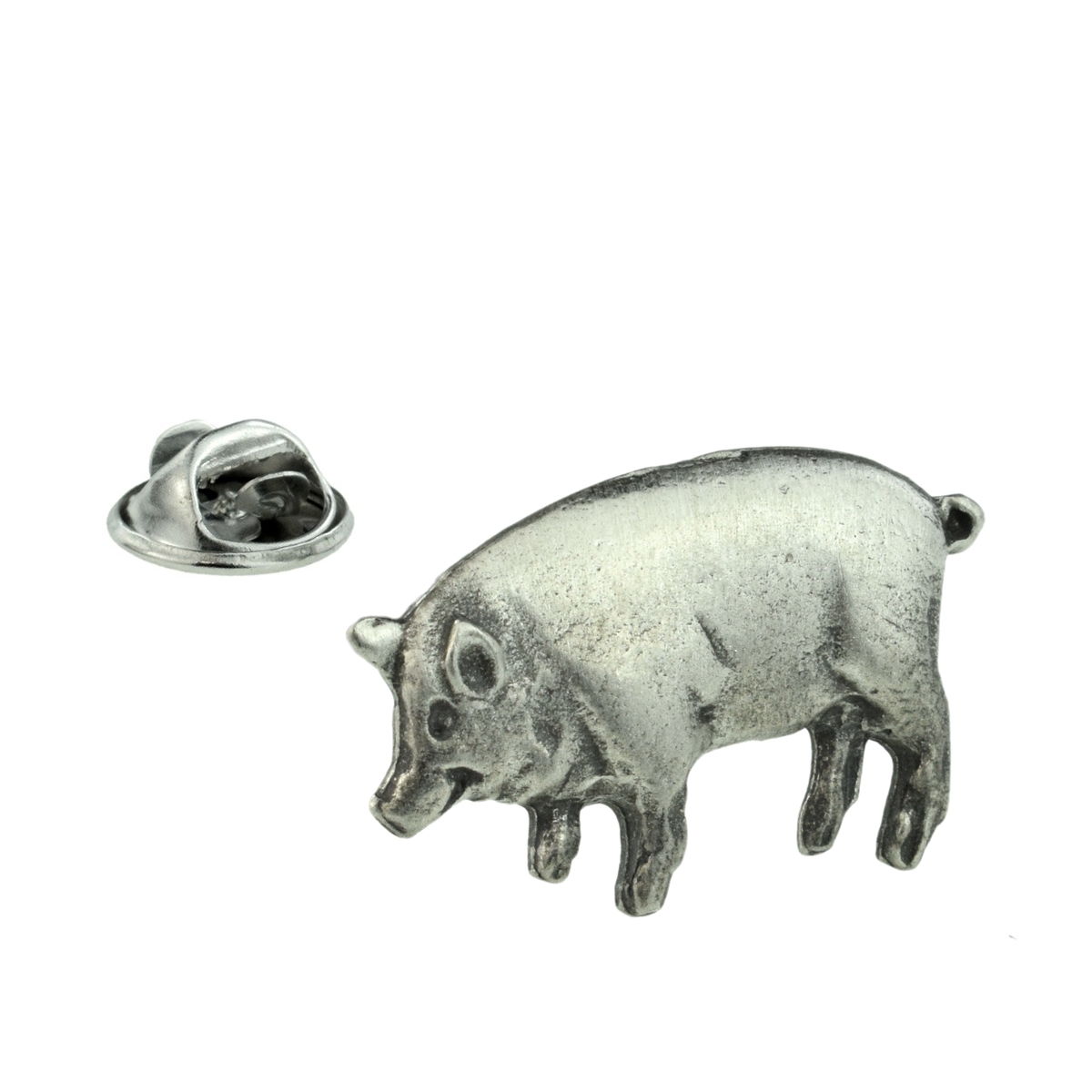 Pig Pewter Lapel Pin Badge
