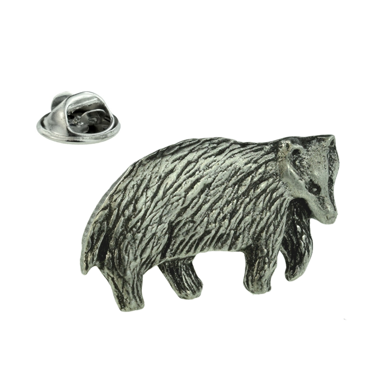 Badger Pewter Lapel Pin Badge