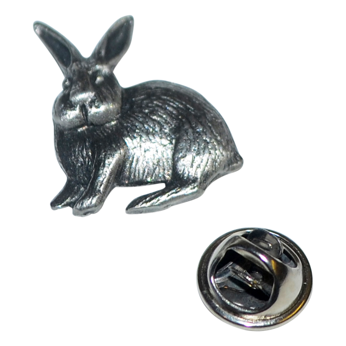 Rabbit Pewter Lapel Pin Badge