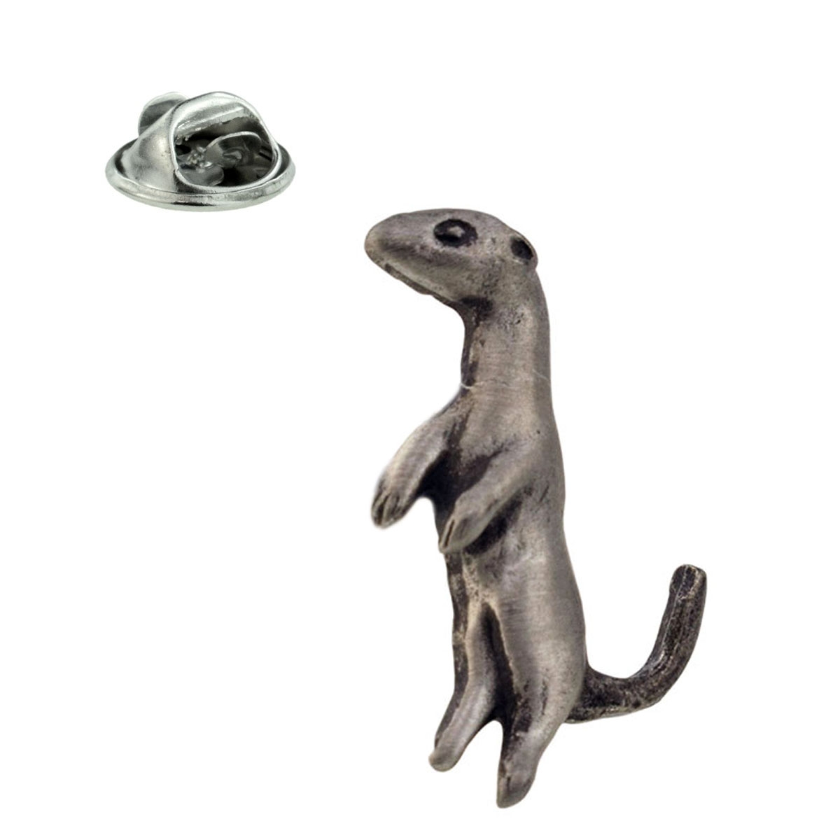 Meerkat Pewter Lapel Pin Badge