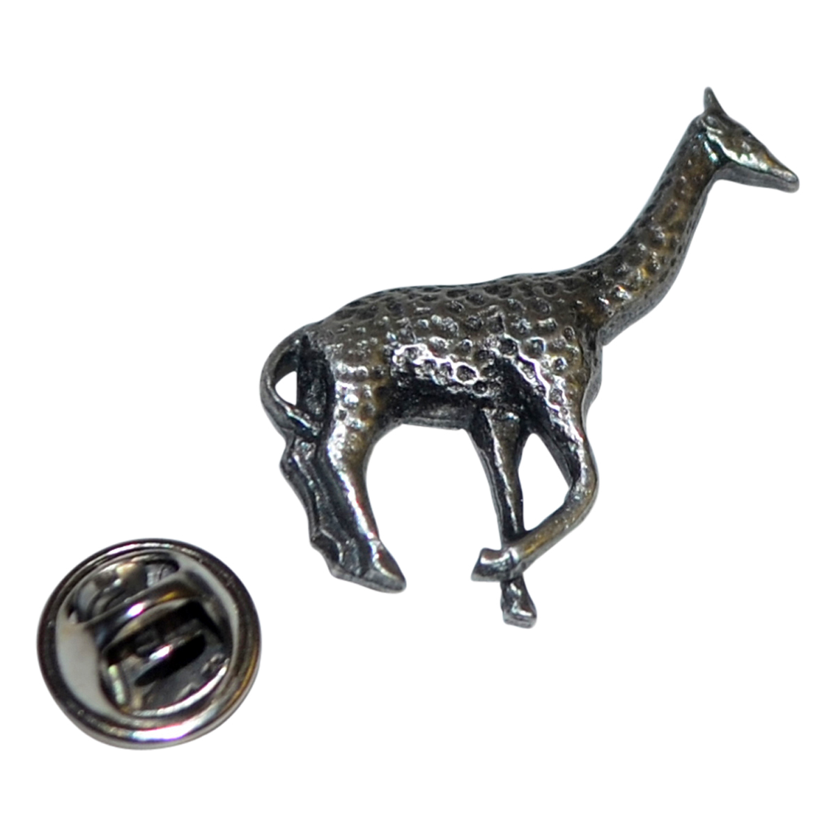 Giraffe Pewter Lapel Pin Badge