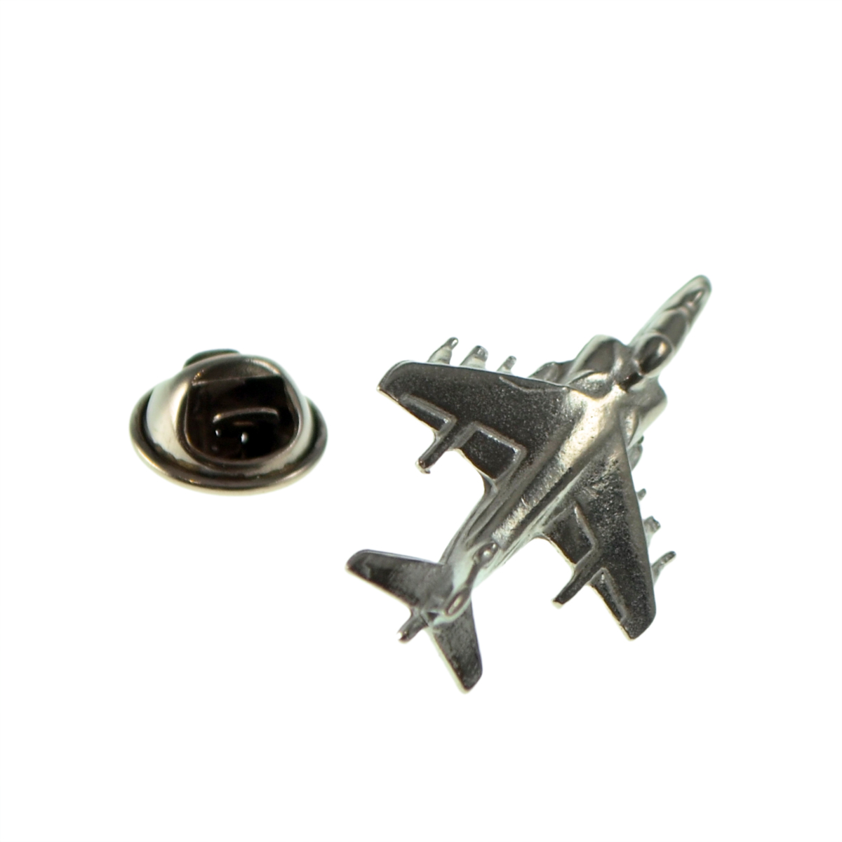 English Made Harrier Aircraft Pewter Lapel Pin Badge