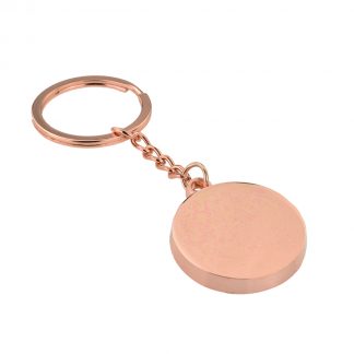 Rose Gold Round Keyring (engravable)