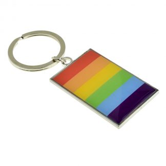 Large Rainbow Design Keyring