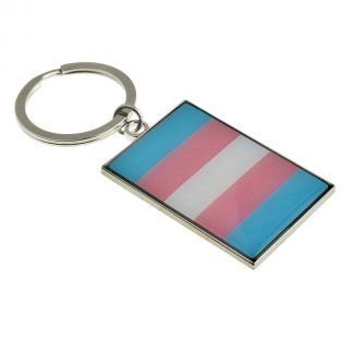 Transgender Flag Design Large Keyring