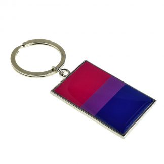 Bisexual Flag Design Lareg Keyring