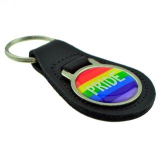 Gay Rainbow Design Pride Keyring