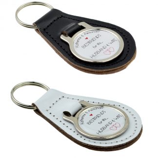 Personalised Names Best Friends For Life Husband & Wife Keyring Set