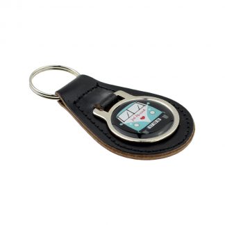 Pesonalised Wedding Date Camping Van Design Keyring