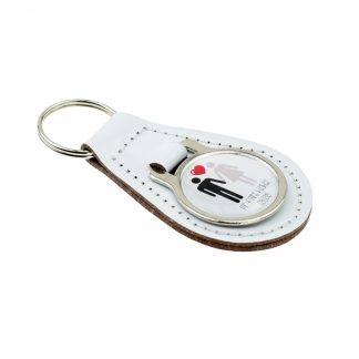 Personalised Name & Date Just Married Keyring