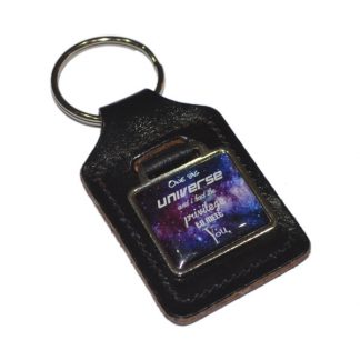 Bonded Leather One Big Universe Romantic Keyring