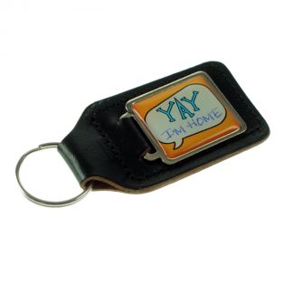 Funny Yay I'm Home Design Keyring