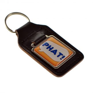 Keyring Key Ring bonded leather key fob PHAT Urban Slang Cool / Hot