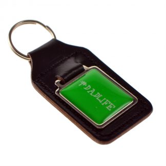 Keyring Key Ring bonded leather key fob  #Dad Life  Fathers & Dads design