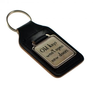 Keyring Key Ring bonded leather key fob Old keys won't open new doors