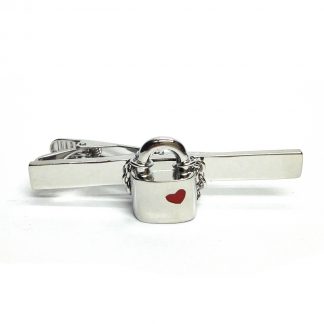 Locked in Love Padlocks Tie Clip