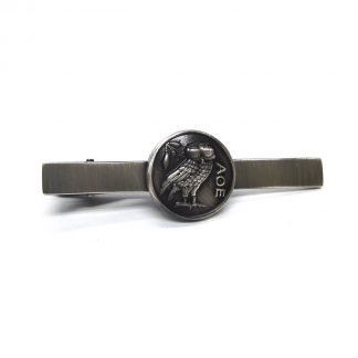 Wise Greek Owl of Athena Tie Clip
