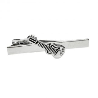 Electric Guitar Music Tie Clip