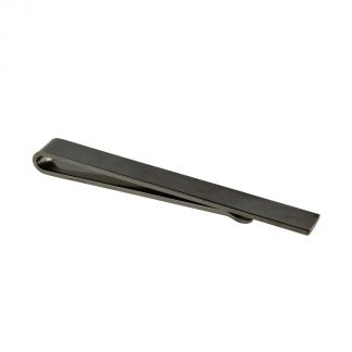 Gunmetal Plated Plain Tie Slide (engravable)
