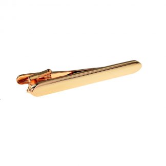 Rose Gold Rounded Corners Tie Clip (engravable)