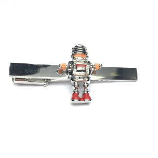 Coloured Robot Tie Clip