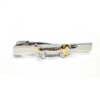 Dachshund Two Tone Sausage Dog Tie Clip