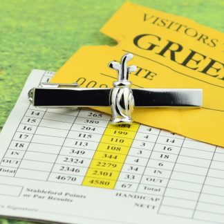 Golf Bag Golfers Tie Clip