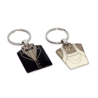 Bride & Groom Keyring Set (engravable)