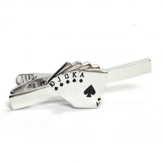 Royal Flush Cards Design Tie Clip
