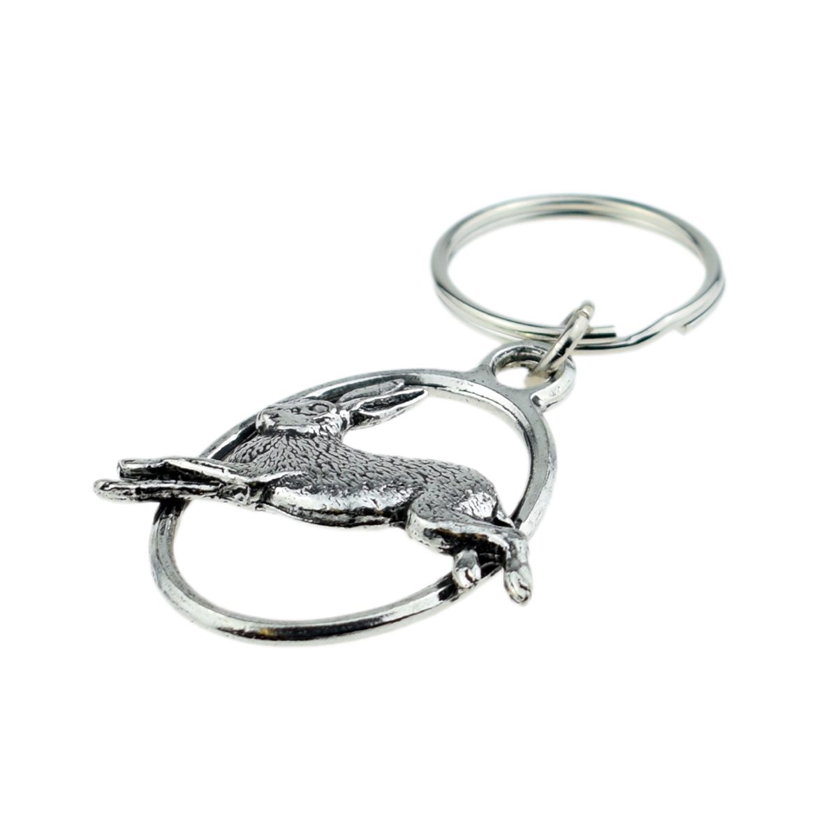 English Pewter Key Ring - Hare