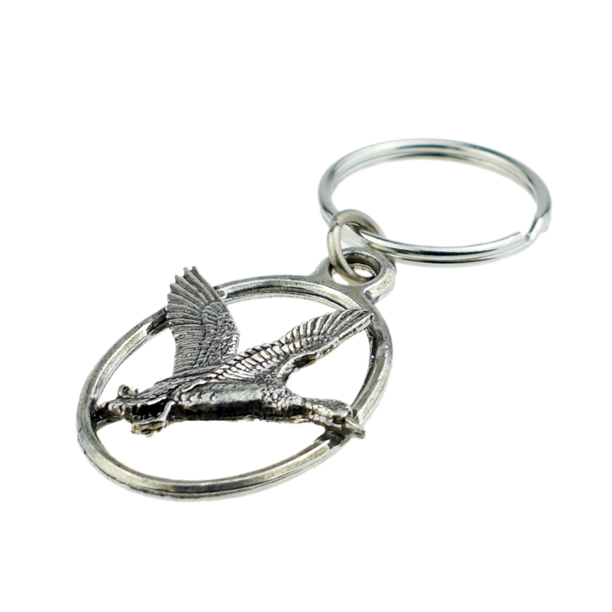 English Pewter Key Ring - Rising Mallard