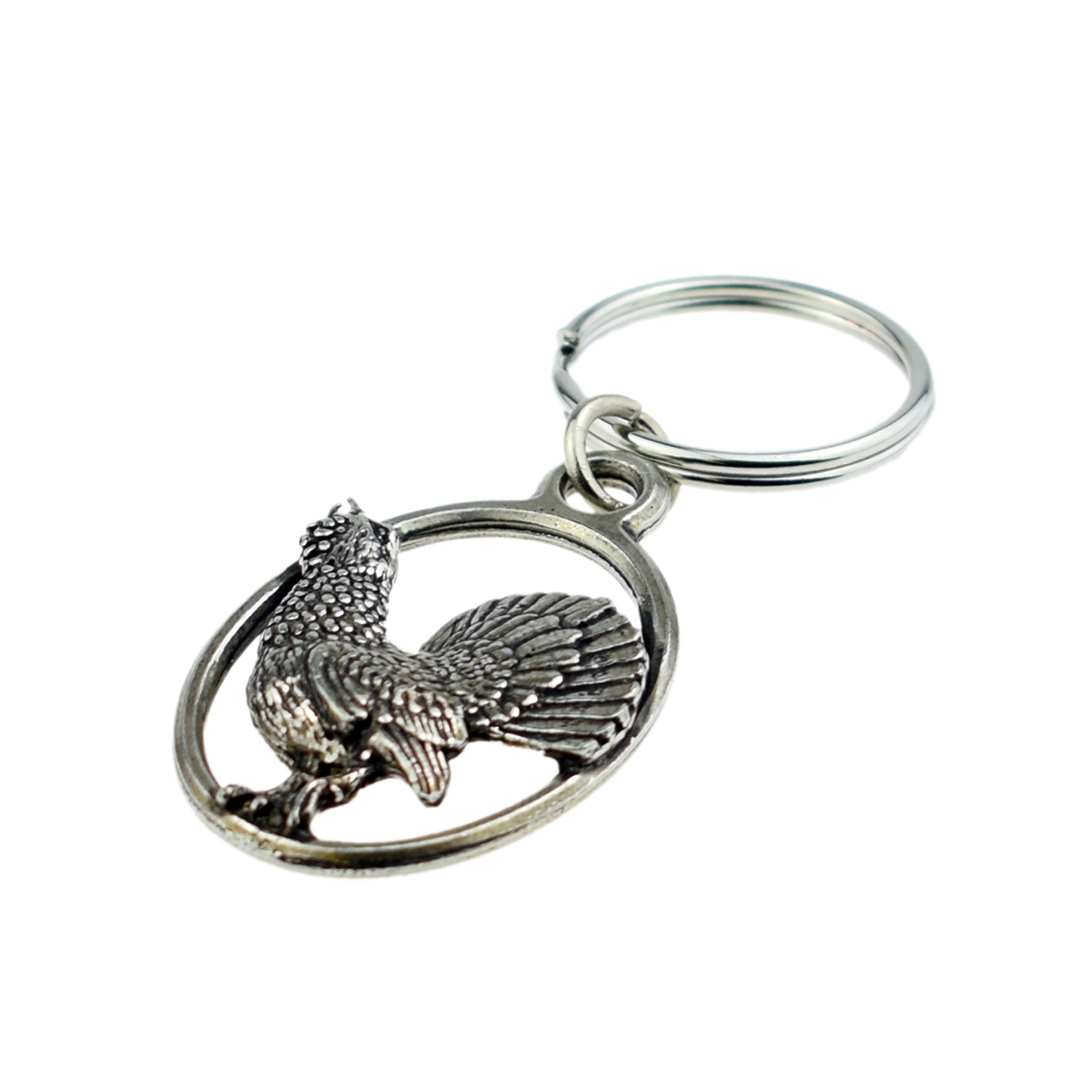 English Pewter Key Ring - Capercaillie