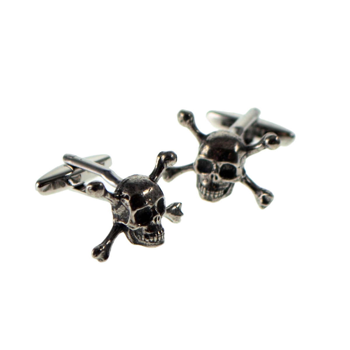 English Made Skull & Crossbones Pewter Cufflinks