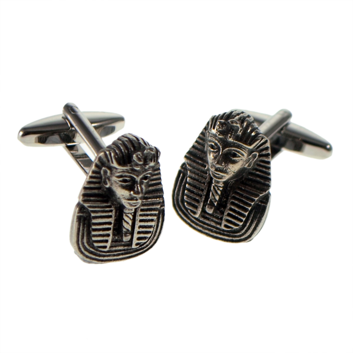 English Made King Tutankhamun Pewter Cufflinks