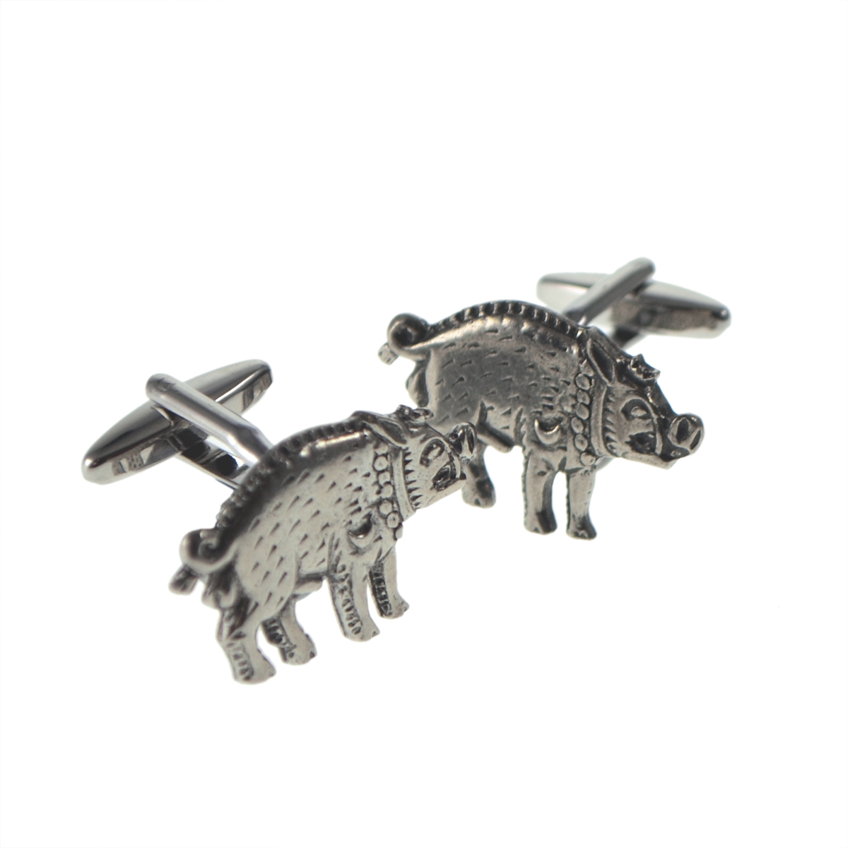 English Made Wild Boar Pewter Cufflinks