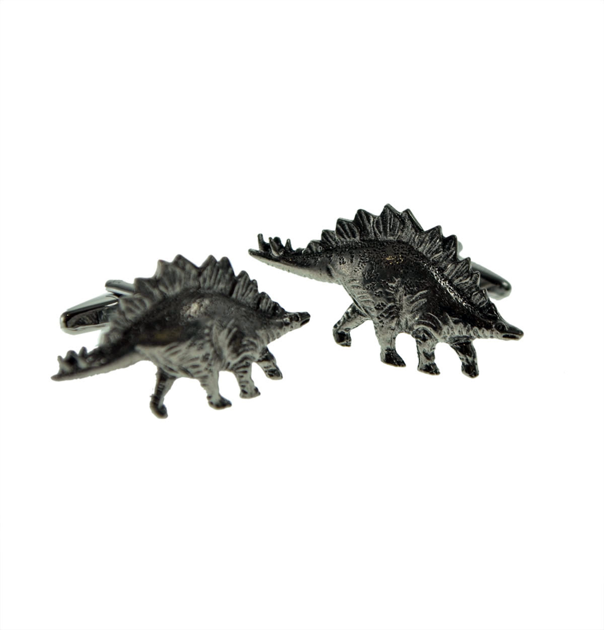 English Made Stegosaurus Pewter Cufflinks