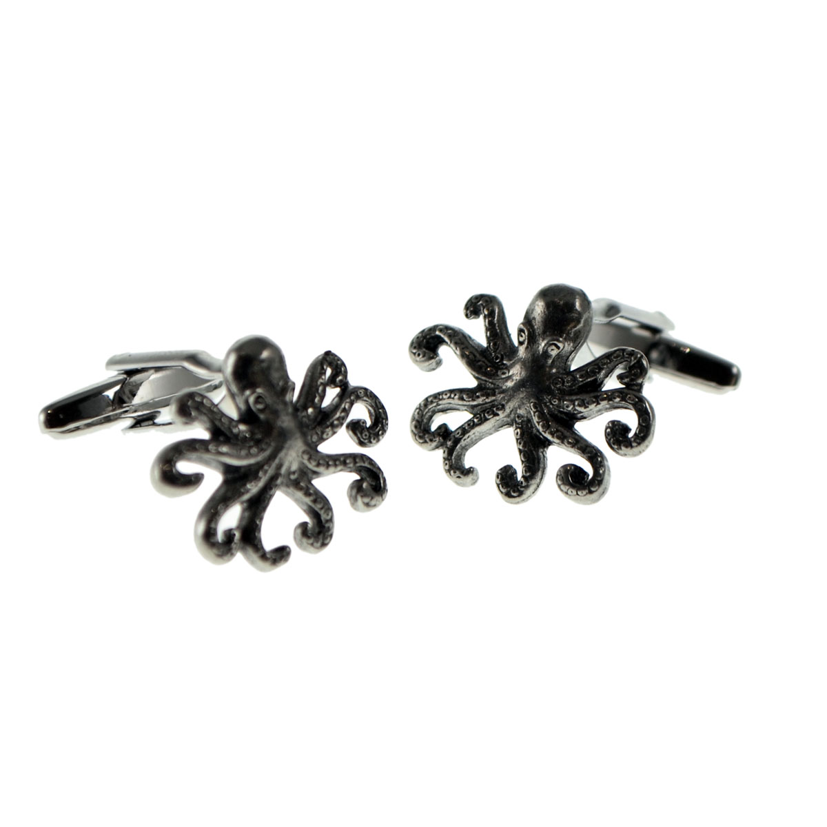 English Made Octopus Pewter Cufflinks
