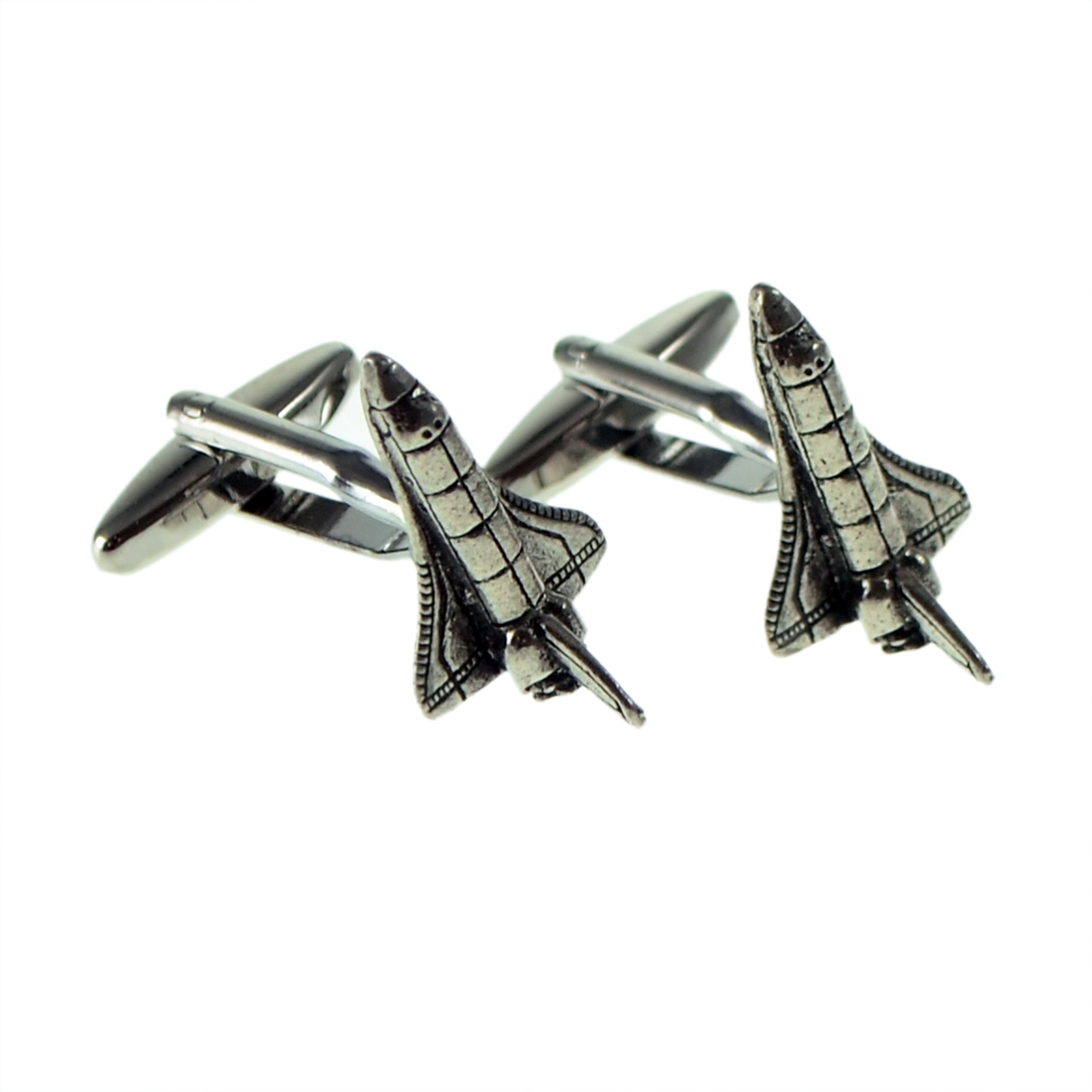 English Made Space Shuttle Pewter Cufflinks