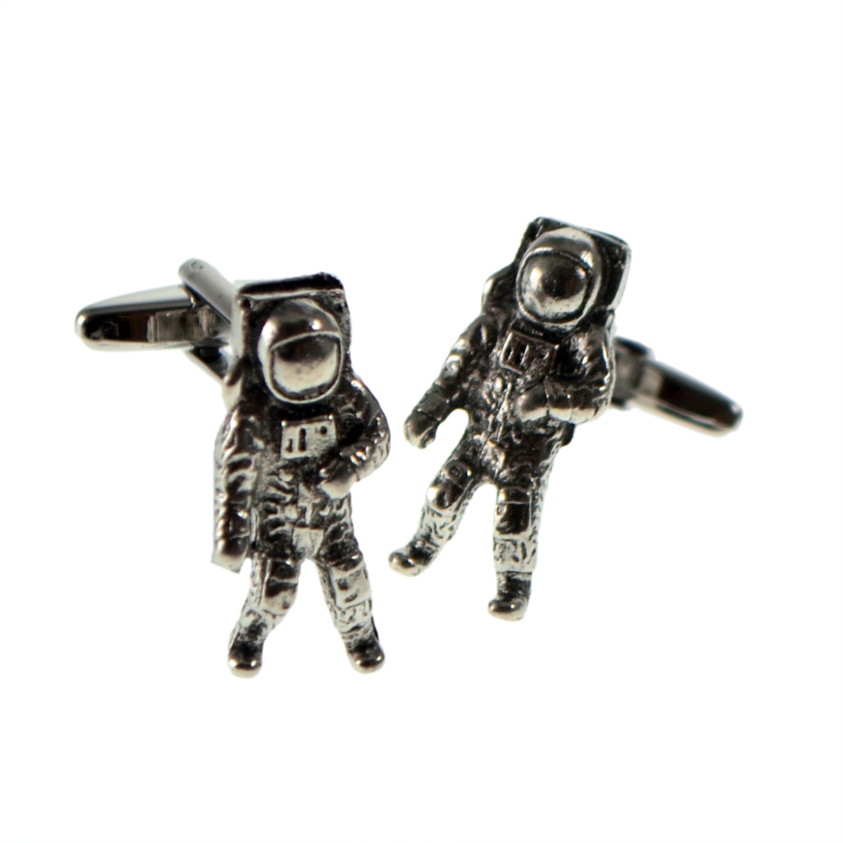 English Made Astronaut Pewter Cufflinks